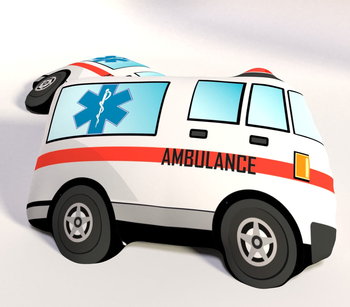 Poduszka przytulanka 172 karetka ambulans - Darymex