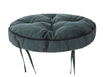 Poduszka siedzisko na krzesło okrągła, Zośka Fancy, Butelkowa zieleń, 38 cm - HobbyGarden
