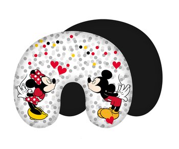 Poduszka turystyczna rogal Myszki Miki i Mini Minnie i Mickey Mouses kolorowa August 23 - Jerry Fabrics