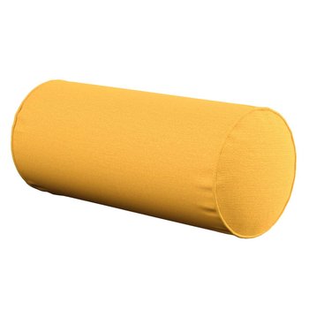 Poduszka wałek prosty, żółty, Ø16 × 40 cm, Loneta - Dekoria