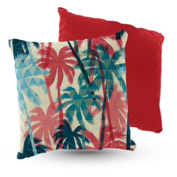 Poduszka welur kolorowe palmy - 5made