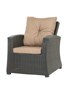Poduszki na fotel ogrodowy, 52x56x7cm+ 50x56cm., beżowy - Inny producent