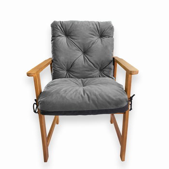 Poduszki na fotele ogrodowe, 50x50x50 cm, Grafit - 4L Textil