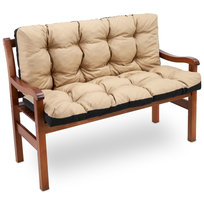 Poduszki na ławki ogrodowe 100x100 cm- wygodne poduszki na siedziska i oparcia beżowy