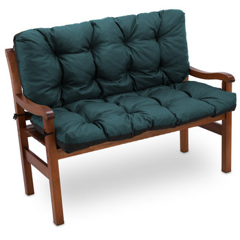 Poduszki na ławki ogrodowe 120x100 cm- wygodne poduszki na siedziska i oparcia zielony - Amazinggirl