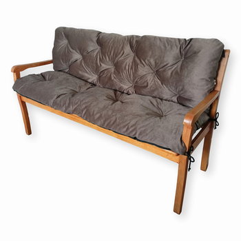 Poduszki na meble ogrodowe z oparciem, 150x50x50 cm, Brąz - 4L Textil