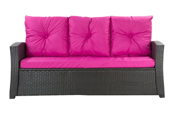 Poduszki na sofę, różowe, 168x52x7+ 3*50x56cm, poduszki na meble ogrodowe - Inny producent