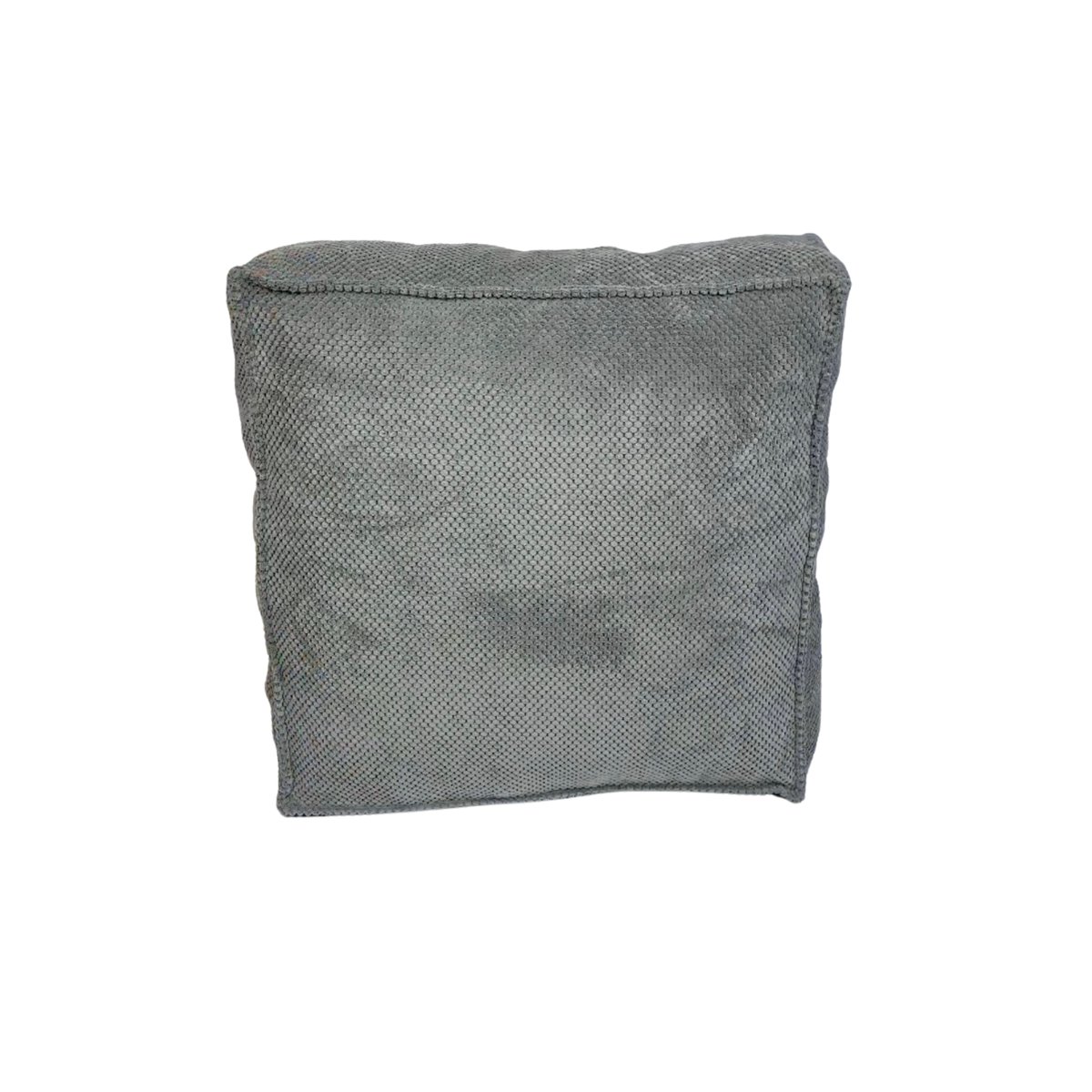 Max Mebels Max Mebels Szary Poduszko Pufa Duża Zefir Dot Velvet