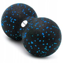 Podwójna Piłka do Masażu Duoball FIZYO Twardy Wałek Roller Pianka EPP 16x8 cm Niebieska Fizyo