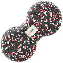 Podwójna piłka do masażu epp 8x16 cm - douball Red