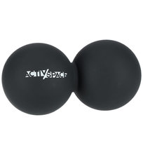 Podwójna piłka lacrosse double ball do masażu - black
