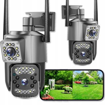 PODWÓJNA ZEWNĘTRZNA KAMERA WIFI SMART IP QUADHD 4MPX APLIKACJA DETEKCJA IR [V-44] - Eurolook