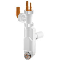 Podwójny lub potrójny syfon do do skroplin, kondensatu z klimy, kotłów, pralek i suszarek , BIAŁY  LIRA