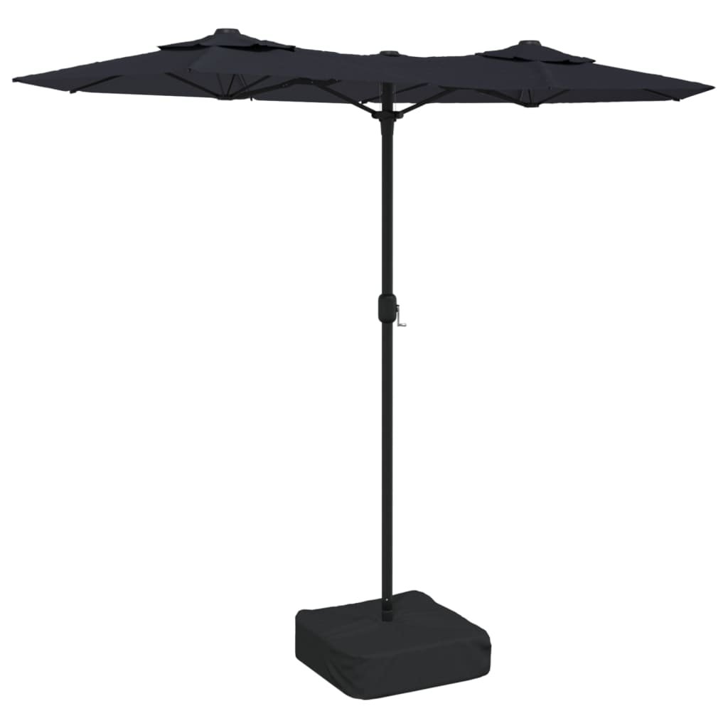 Фото - Пляжна парасоля Podwójny parasol ogrodowy UV, rama żelazna, kolor