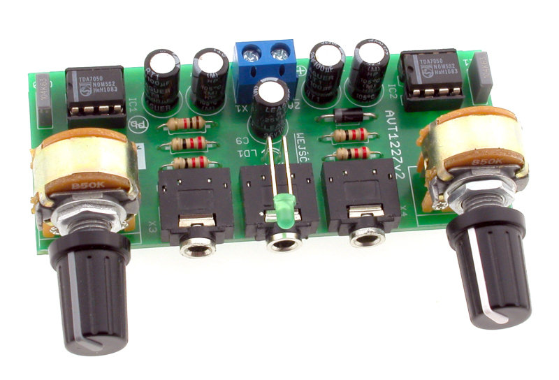Inny producent Podwójny stereofoniczny wzmacniacz słuchawkowy, DIY, AVT1227 B