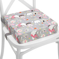 Podwyższenie do krzesła dla dziecka 33x33x8 cm - Poduszka podwyższająca dla dzieci, booster seat, poduszka na krzesło do karmienia, siedzisko dla malucha przy stole, poduszka na krzesło i fotelik dziecięcy 