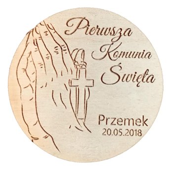 Podziękowanie dla gości komunia święta magnes - e-druk