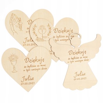 Podziękowanie dla Gości Magnes Komunia Chrzest x10 na Komunię, Chrzest - Techrebal