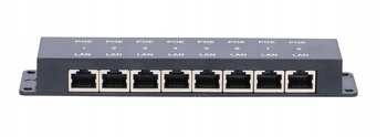 PoE Injector 8 Portowy 8x 100Mb/s RJ45 - EXTRALINK
