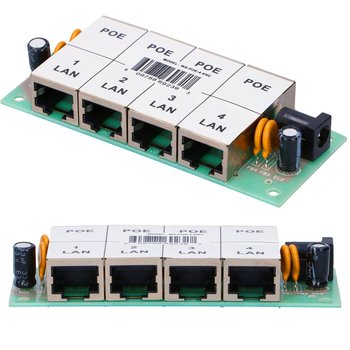 PoE Injector Extralink, 4x 100Mb/s RJ45 - EXTRALINK