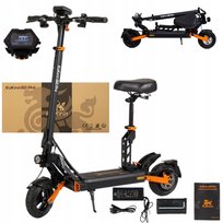 Pojazd elektryczny KuKirin G2 Pro - Moc 600W Bateria 48V15.6AH Zasięg 58KM Hamulce Tarczowe Składanym Designem - Czarny