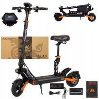 Pojazd elektryczny KuKirin G2 Pro - Moc 600W Bateria 48V15.6AH Zasięg 58KM Hamulce Tarczowe Składanym Designem - Czarny