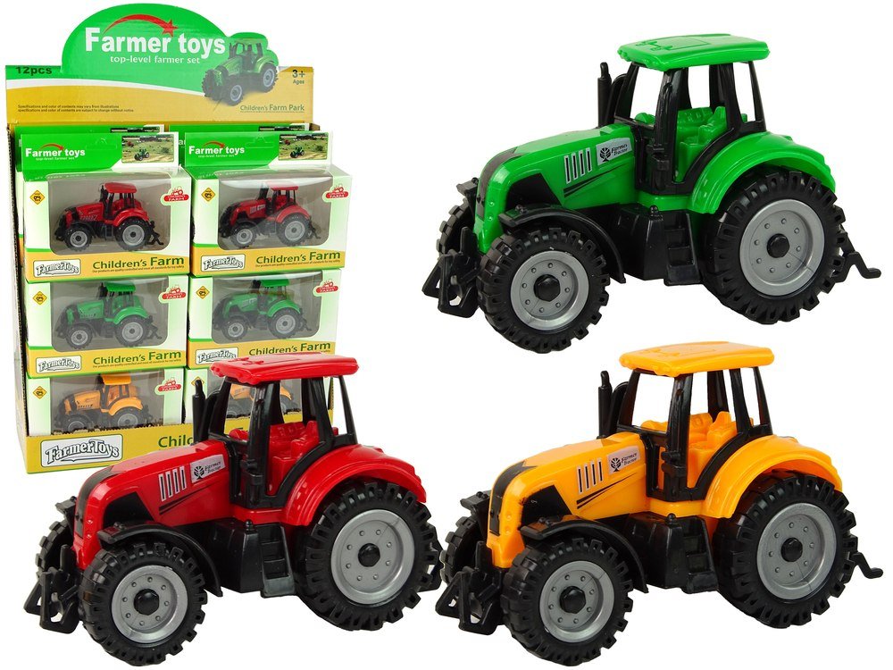 Фото - Машинка LEAN Toys Pojazd Rolniczy Traktor Farma Duże Koła 3 Kolory 