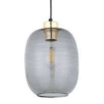 Pojedyncza owalna lampa wisząca Delta 4839 TK Lighting szklana grafitowa TK Lighting