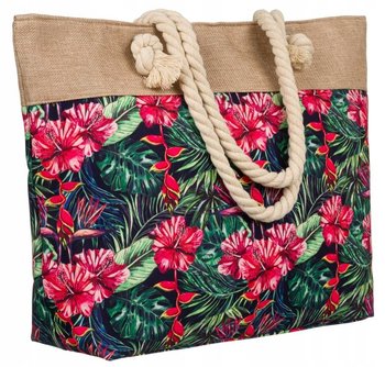 Pojemna shopperka damska z wytrzymałego poliestru - Inna marka