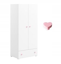 Pojemna szafa dla dziecka, garderoba STELLA, biała