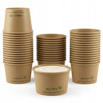 Pojemniczki na sos dressing kraft jednorazowe papierowe bez SUP 70 ml 50szt VEGWARE