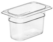 Pojemnik Camwear GN 1/9 z poliwęglanu, Cambro, GN 1/9, 0,85L, transparentny, 108x176x(H)100mm