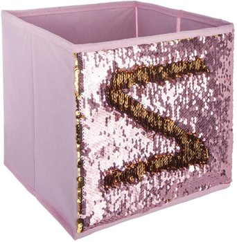 Pojemnik do przechowywania z cekinami SEQUIN, kolor różowy - Atmosphera for kids