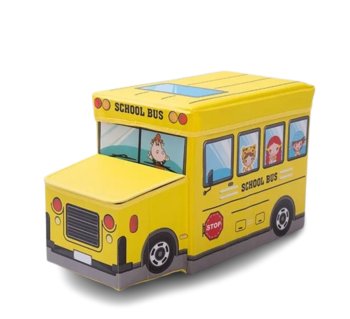 Pojemnik do przechowywania zabawek dla dzieci organizer box autobus szkolny - JDS
