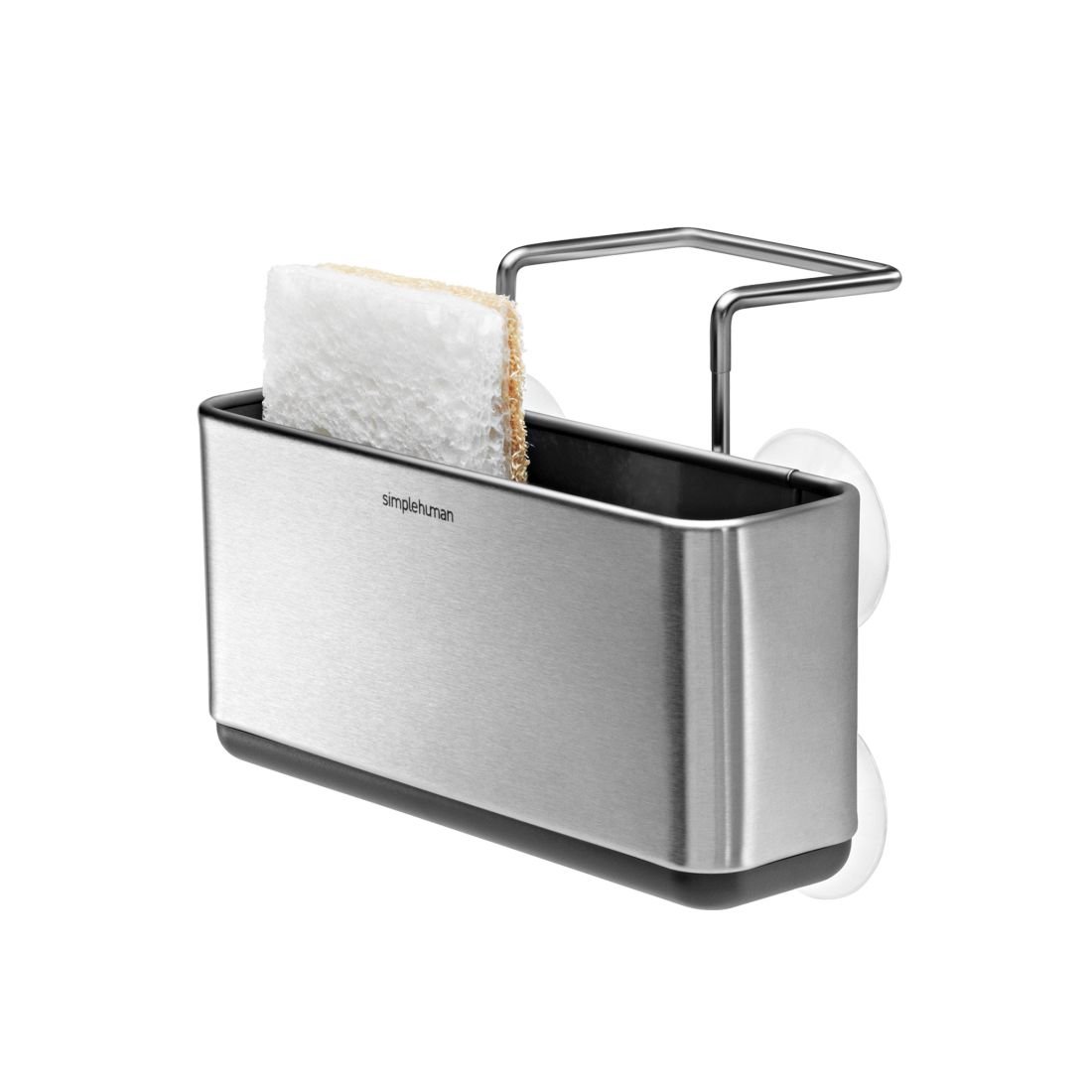 Pojemnik do zlewu SIMPLEHUMAN Slim, 11x17,2x16 cm, srebrny