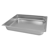 Pojemnik GN na posiłki, gastronomiczny 2/1 Mega-M ze stali nierdzewnej 650x530x100 mm Mega-M