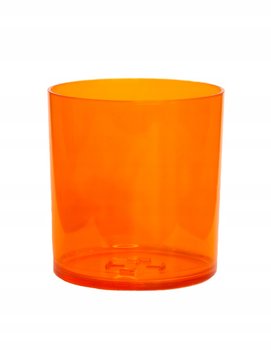 Pojemnik kubek PC do zalewu świec 280 ml pomarańczowy transparent - 1 szt.