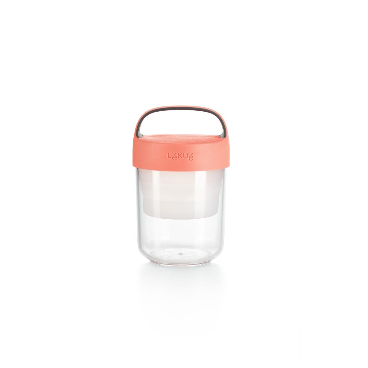 Pojemnik LEKUE JAR TO GO różowy, 400 ml