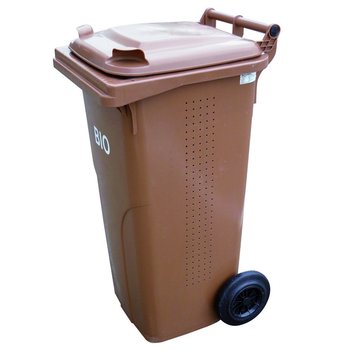 Pojemnik na bio odpadki i śmieci spożywcze EUROPLAST AUSTRIA, brązowy, 120 l - Europlast Austria