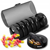 Pojemnik NA LEKI TABLETKI 7 DNI Organizer Kasetka Apteczka Tygodniowa Etui