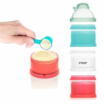Pojemnik na mleko w proszku 3 komorowy lejek REER  - Reer