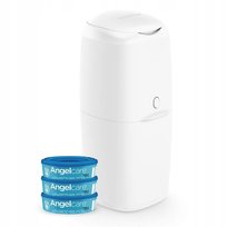 Pojemnik na pieluchy Angelcare klasyczny 3 wkłady Biały mat