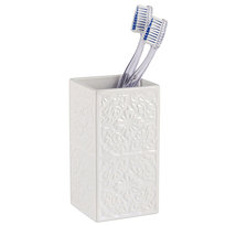 Pojemnik na szczoteczki do zębów WENKO, biały, 7x12 cm
