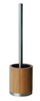 Pojemnik na szczotkę + szczotka WC, ZELLER Bamboo, drewno, 37x10 cm - Zeller