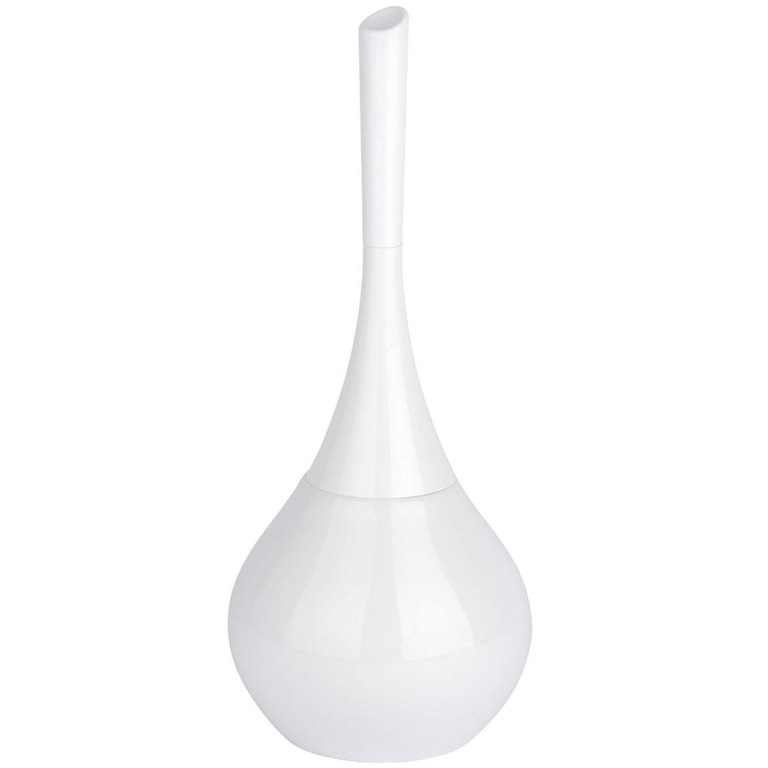 Pojemnik na szczotkę WENKO Flakon White + szczotka wc, biały, 40x17 cm