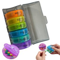 Pojemnik pudełko na leki tabletki 7 dni 2 pory organizer przenośny kasetka