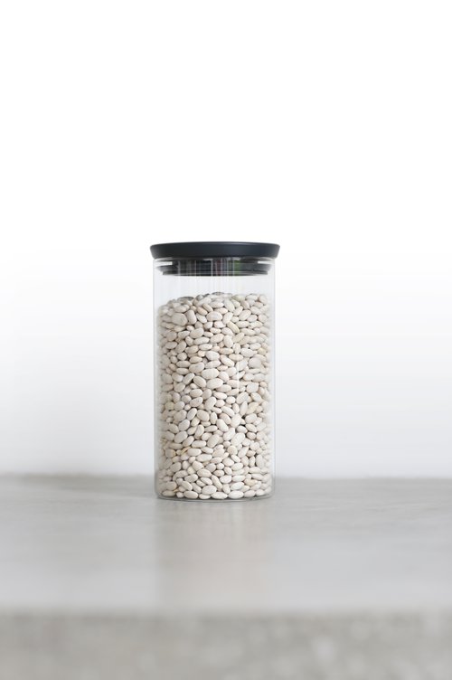 Pojemnik szklany BRABANTIA, szary, 1,1 l