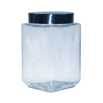 Pojemnik szklany słoik z pokrywką Kwadrat 11x18cm 1.8 l - 1.8l - STALMAN
