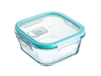 Pojemnik szklany z pokrywką na lunch Lunchbox pojemnik na jedzenie żywność zamykany 15,5 x 6,5 cm - JDS