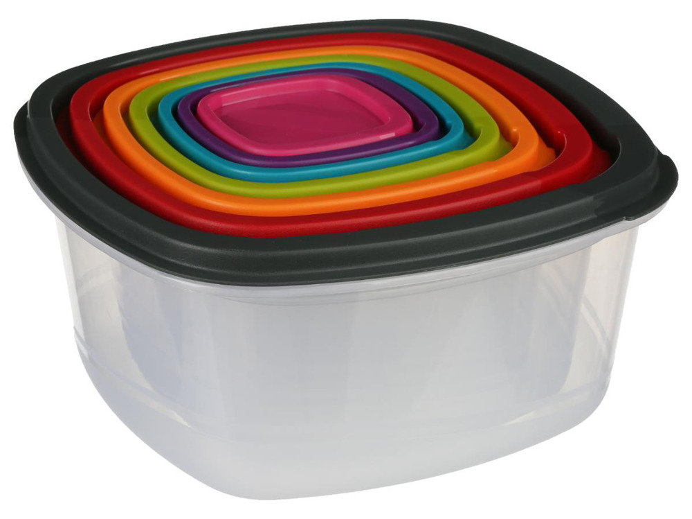 Pojemniki do przechowywania żywności 7w1, 100 ml - 3,2 l